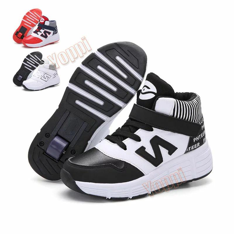 ショッピング ローラースニーカー 男の子 女の子 大人用 スニーカー キッズ 取り外し可能 ローラーシューズ 1輪 2輪 ローラースケート 誕生日 Simbcity Net