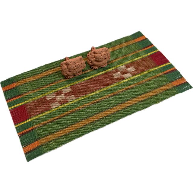 八重山ミンサー織　ベスト みんさー織 コースター合わせ5色セット | 沖縄県 沖縄 八重山