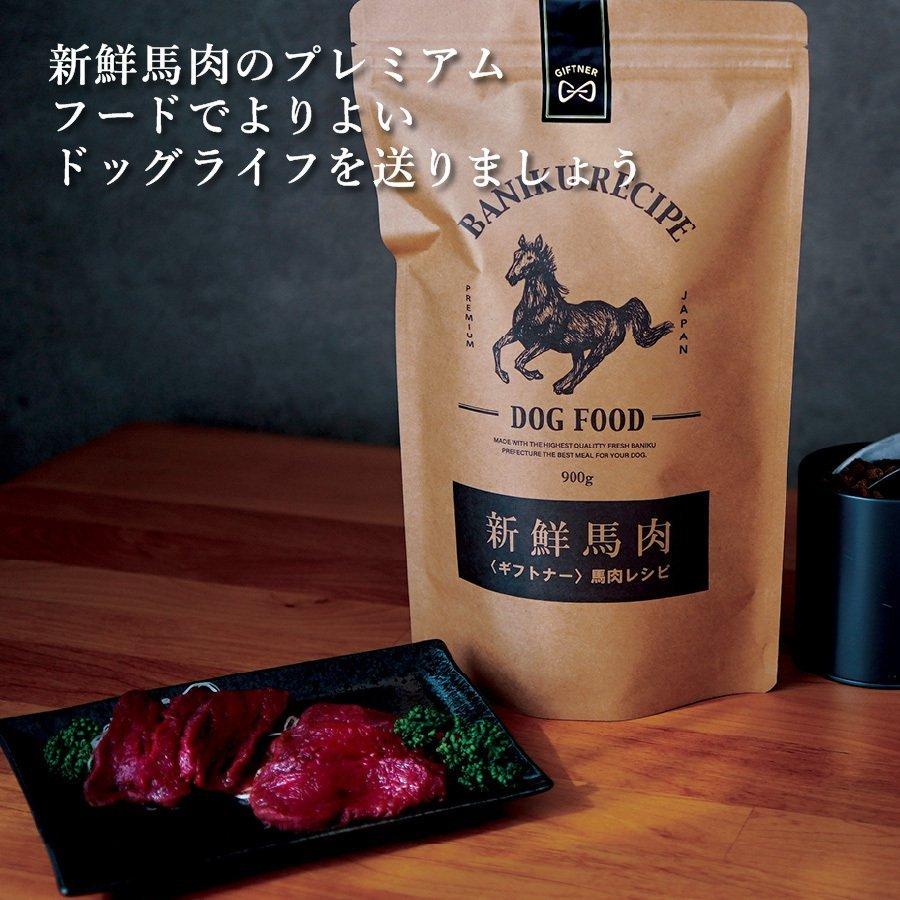 国産 馬肉 ドッグフード ギフトナー 馬肉レシピ 900g×3 小粒 GIFTNER