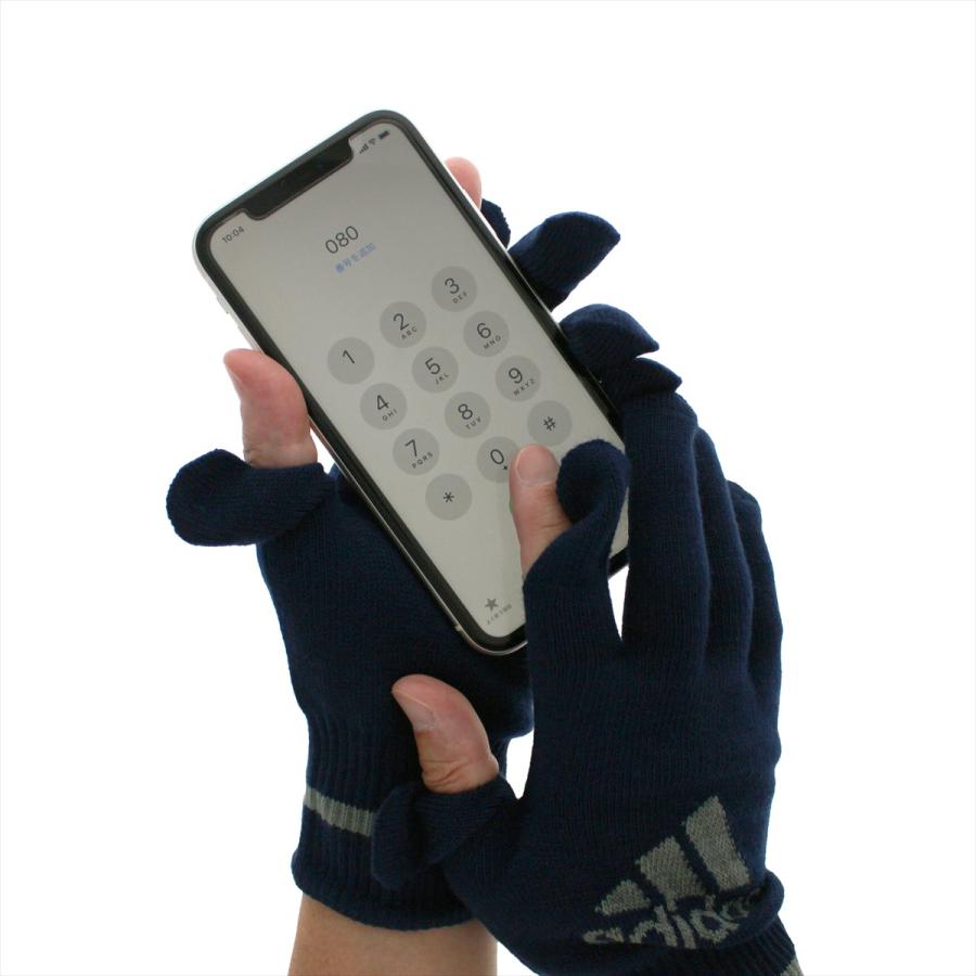 adidas（アディダス） 手袋 メンズ 日本製 スマホ対応 サイドスリット
