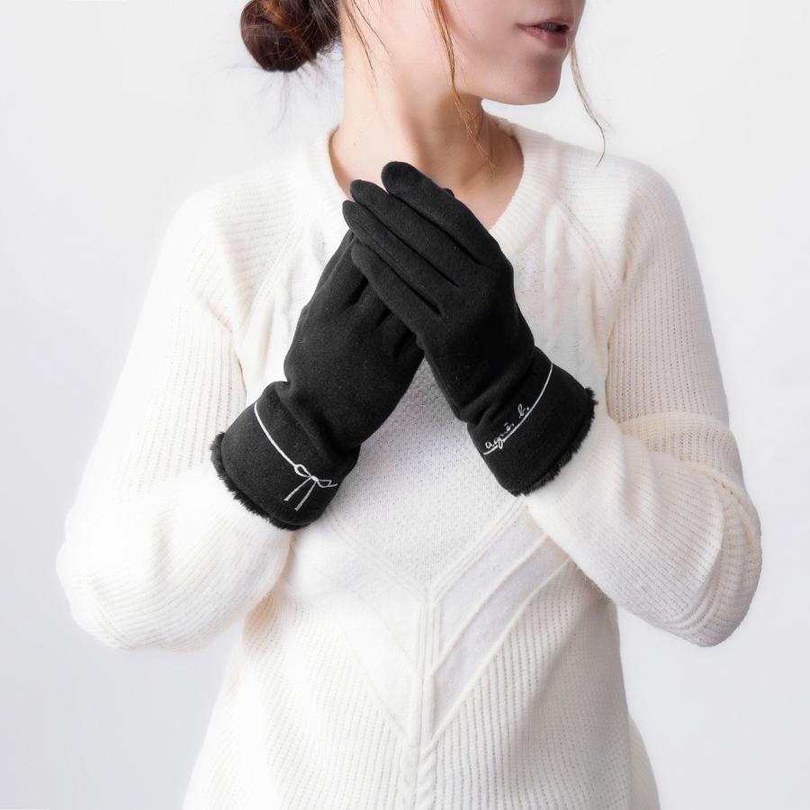 agnes b.（アニエスベー） 手袋 レディース ブランド 暖かい スマホ