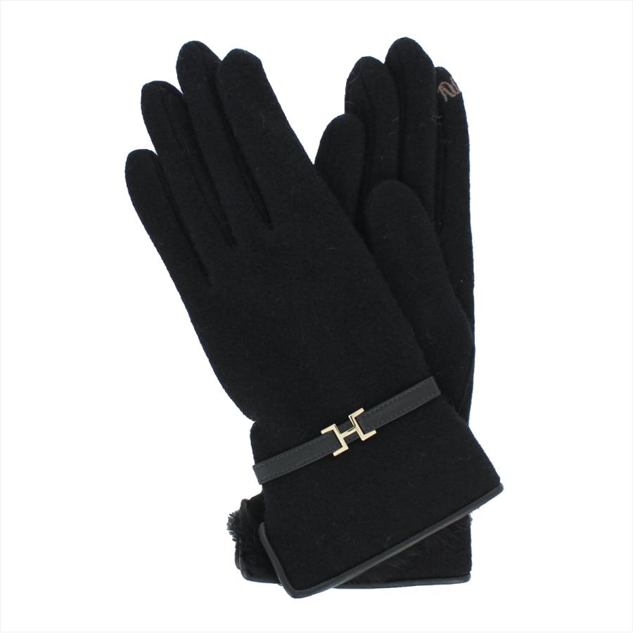 残り1点につき！ アグ レディース手袋 POM GLOVE BLK-M 楽天