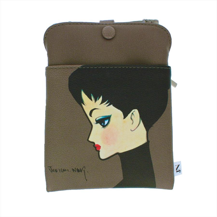公式 中原淳一 携帯ポシェット 18×13cm ブランド スマホ 肩掛け