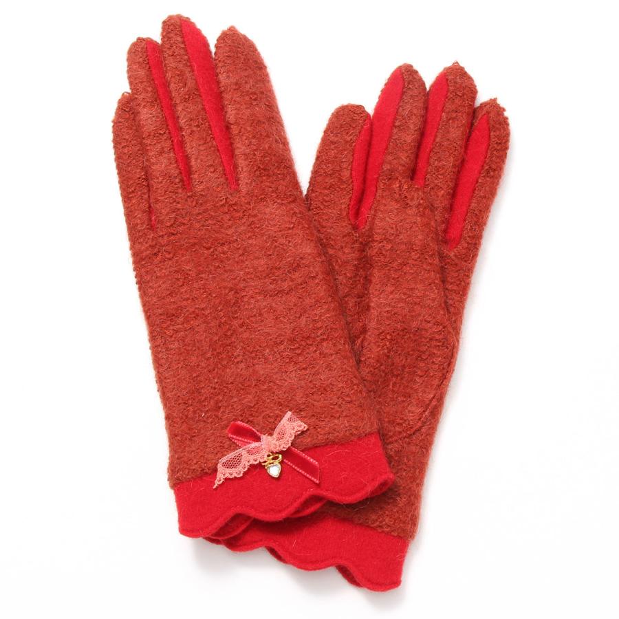 アルタクラッセレディース 二重ジャージ手袋 ウルグアイ産ウールニット