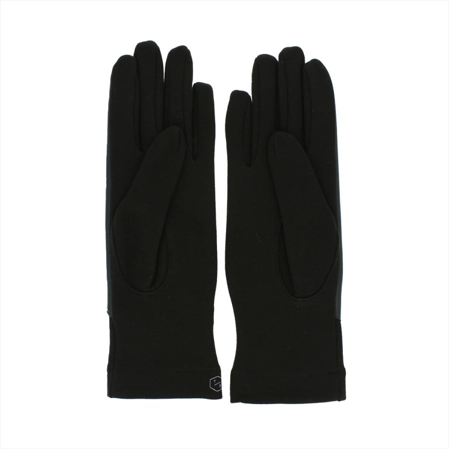 BIYUTE レディース ジャージ手袋 ちょっと長め丈 甲側レザー ジッパー