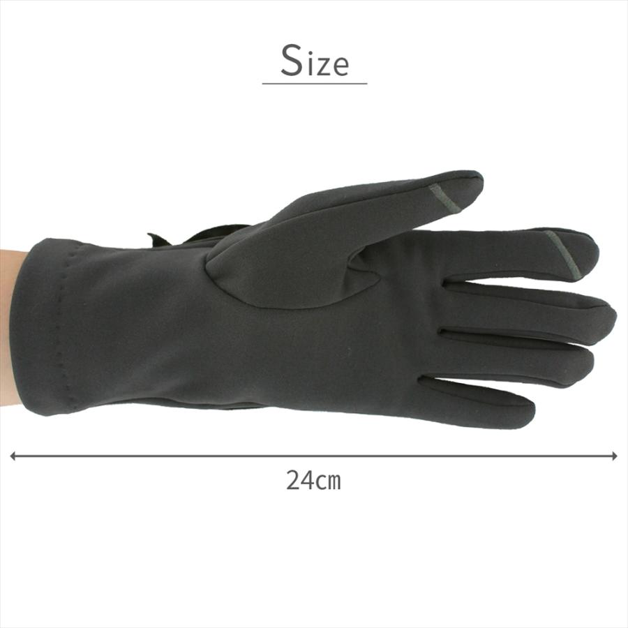 手袋 レディース ブランド 暖かい スマホ対応 ストレッチ フリル 裏