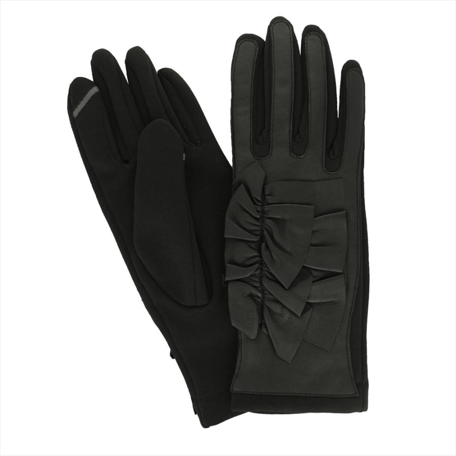 手袋 レディース ブランド 暖かい スマホ対応 ストレッチ フリル 裏起毛 フリース フィット 防寒 かわいい おしゃれ かっこいい 秋冬 エレガント ビユテ biyute 手袋 レディース ブランド 暖かい スマホ対応 ストレッチ フリル 裏