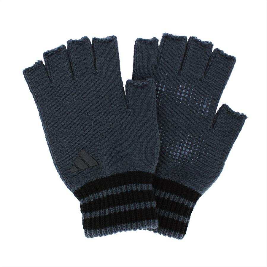 adidas（アディダス） 手袋 メンズ 日本製 ブランド 滑り止め付 指切り