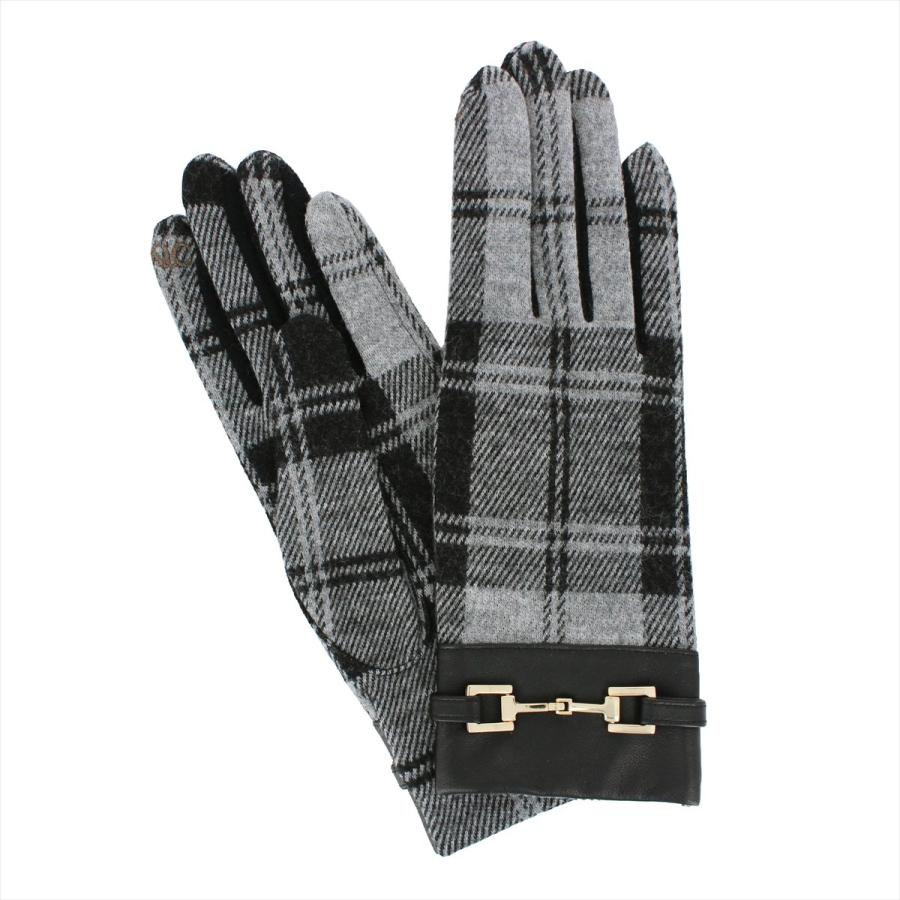 手袋 レディース ブランド 暖かい 日本製 スマホ対応 防寒 チェック