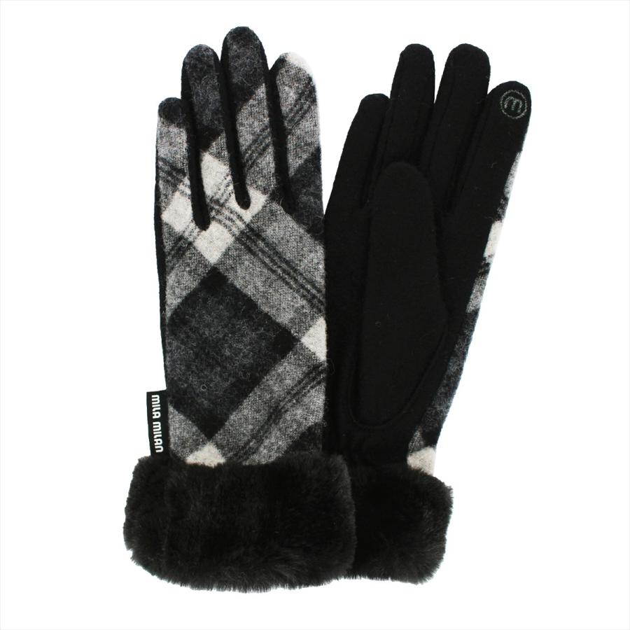 mila milan（ミラ・ミラン） 手袋 レディース ブランド 暖かい 二重