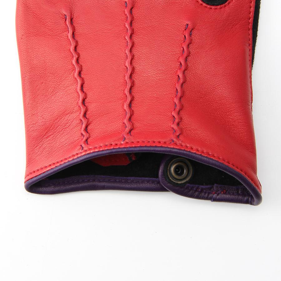 半指 本革 ドライビンググローブ メンズ 羊革 スエード アルタクラッセ