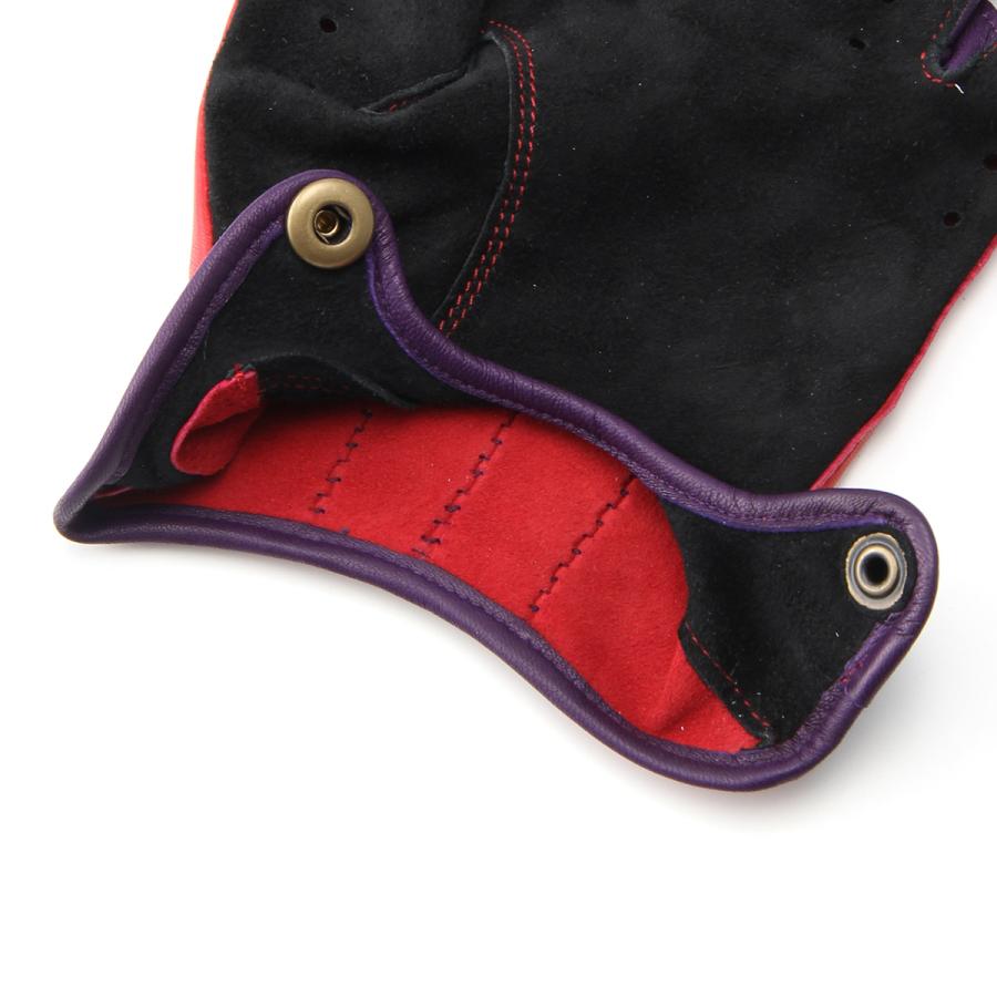 半指 本革 ドライビンググローブ メンズ 羊革 スエード アルタクラッセ