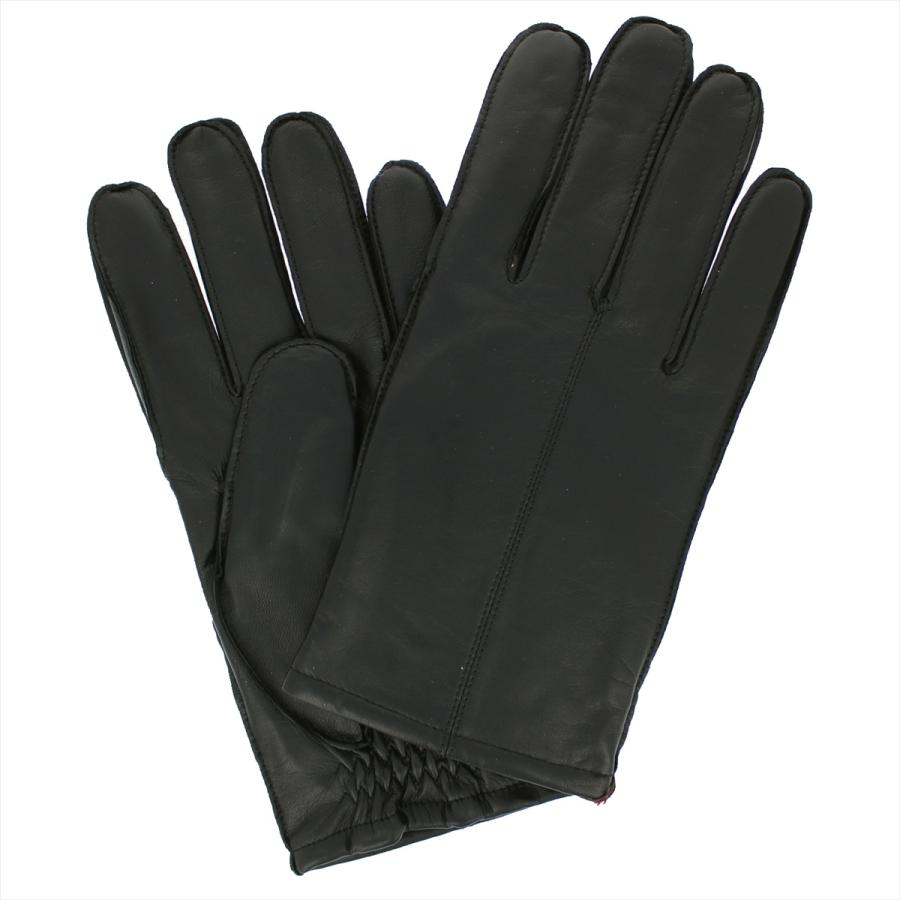 革手袋 ラムレザー メンズグローブ 外縫い 24cm 25cm ブラック/ブルー