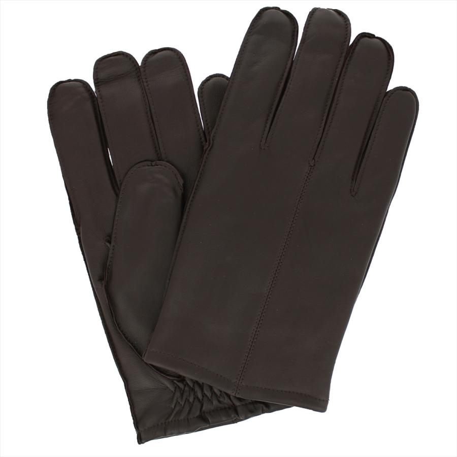 革手袋 ラムレザー メンズグローブ 外縫い 24cm 25cm ブラック/ブルー