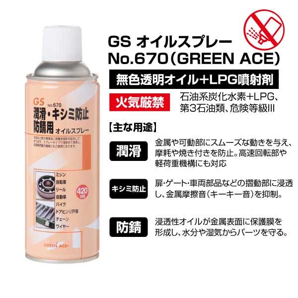 三共コーポレーション (1本) GS オイルスプレー420mL No.670 潤滑