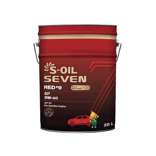 S-OIL SEVEN RED#9 5W-40 エンジンオイル ヨロスト エンジンオイル 5W-40 SP 20L 100%化学合成油 VHVI グループ