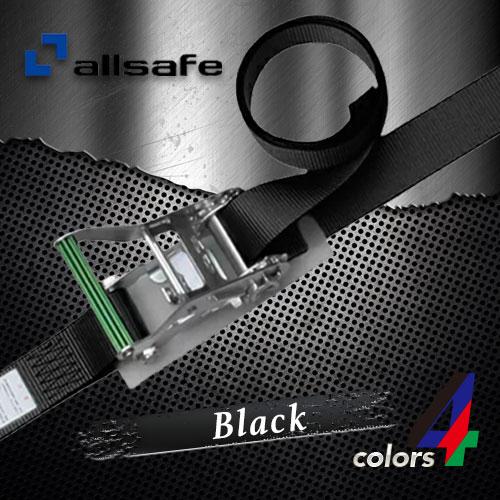 allsafe オールセーフ ラッシングベルト ナローフック 黒 固定1m
