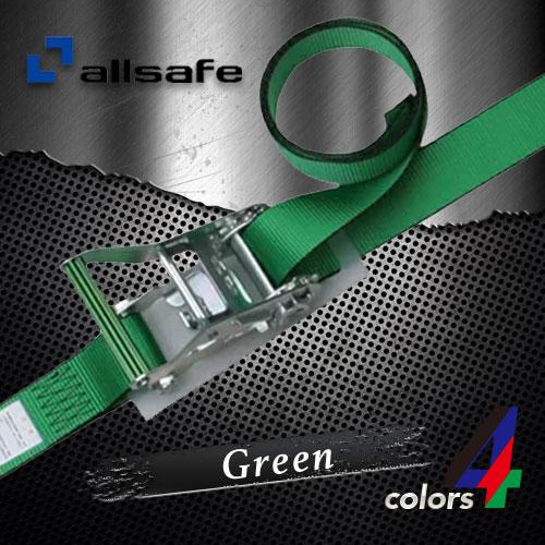 allsafe オールセーフ ラッシングベルト Tワンピース&ナローフック 緑