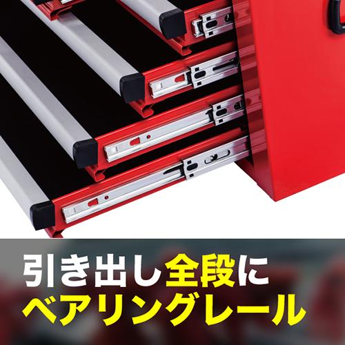 2台) PITCREW 6段チェスト (工具箱 ツールチェスト) トップトレー