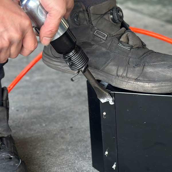 エアーハンマーチゼルセット 小型 強力 DIY 工具 板金 鈑金 