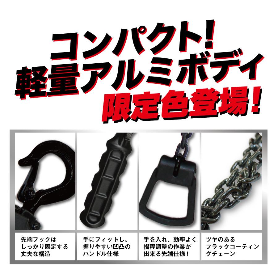 10台 レバーホイストmini 0.5t アルミ製 本体2.7kg 軽量 レバー 10台 レバーホイストmini 0.5t アルミ製 本体2.7kg 軽量 レバー