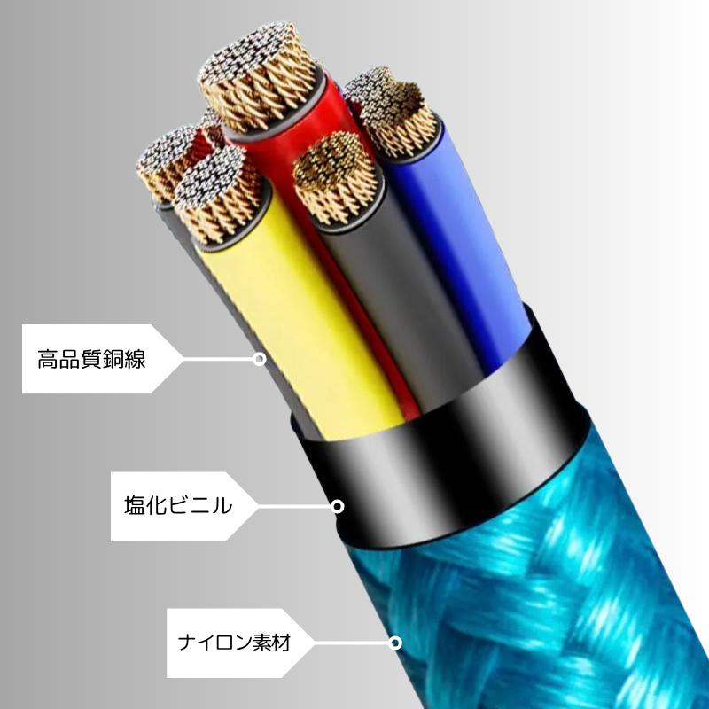送料無料) iPhone ケーブル 2m Lightning ゴールド 急速充電 データ