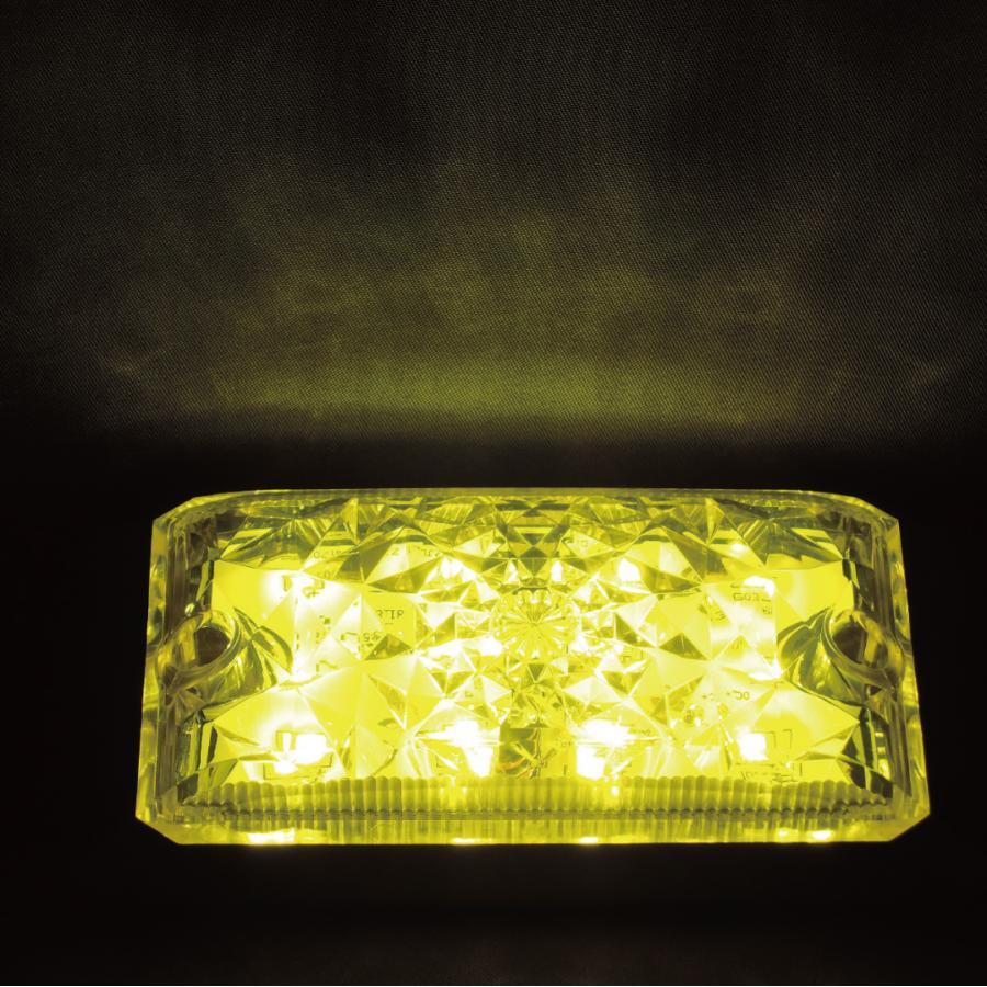 LSL-501Y JB激光LED角BIGマーカー 黄 レンズ着脱式 薄型 12V 24V