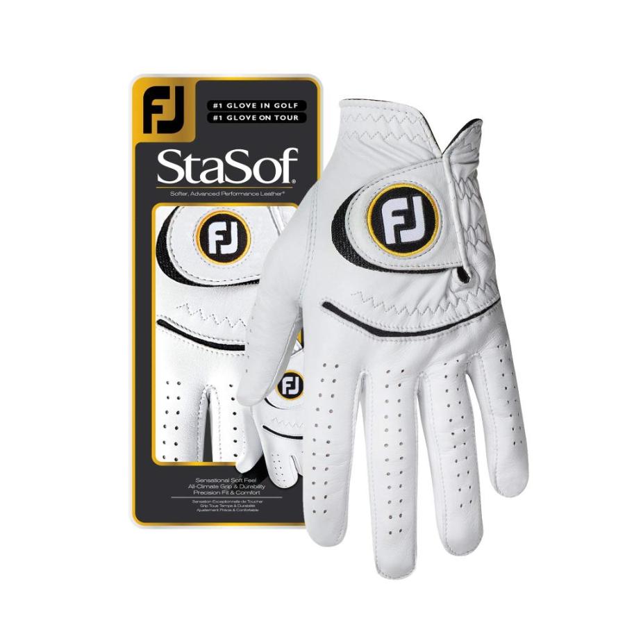 FootJoy Women's StaSof Golf Glove White Medium Worn on Right Hand