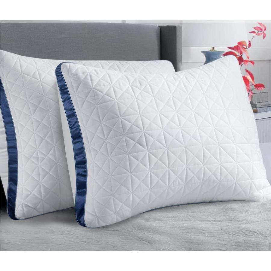 Slybear Pillows Standard Size Set of 2 Cooling Hotel Luxury Bed Pillows