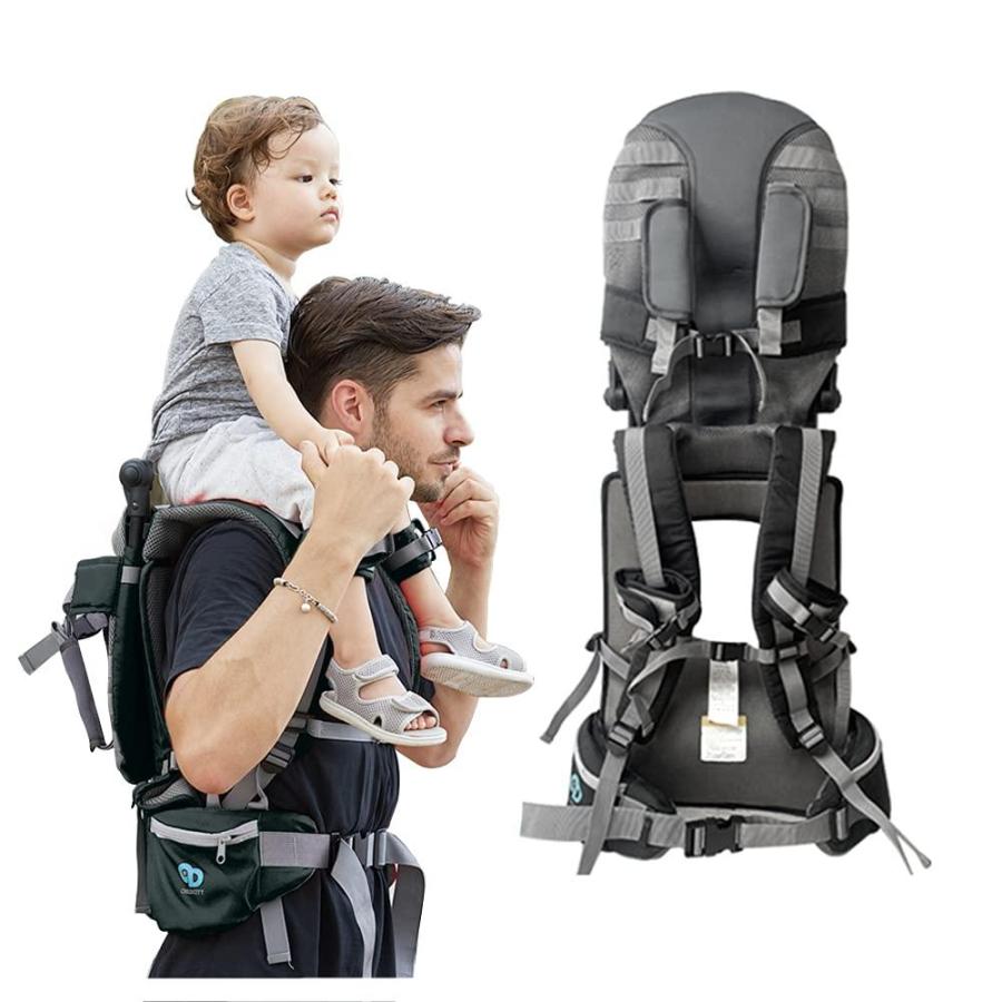 ベビーショルダーキャリア 360°折りたたみショルダーサドルバックパック 人間工学 チャイルドハイキングシート ベビーアンクルストラップ ハンズフリー YS0000046437051716