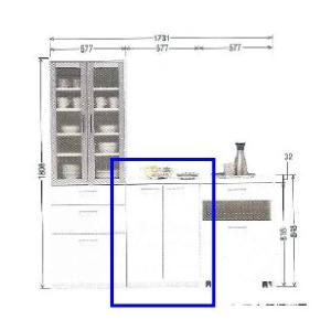 (6月29日より値上がり)カリモク 食器棚下置EA2320HH\u0026天板EA2356HH 送料無料