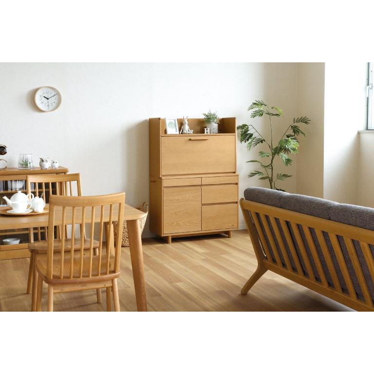 デスクA No.90 幅90 ナチュラルオーク・ダークオーク・カフェオーク ナラ材 浜本工芸 送料無料 国産 | 浜本工芸 | 10