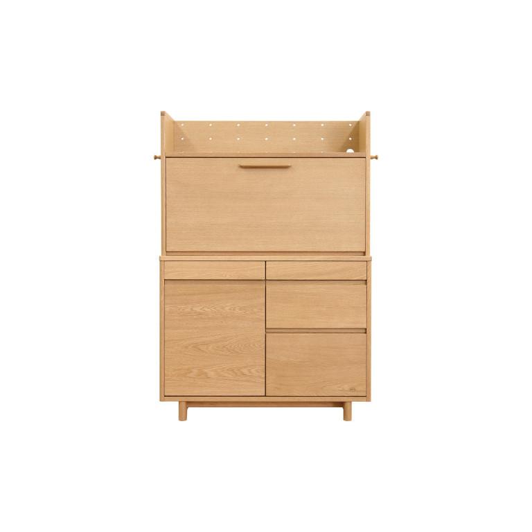 デスクA No.90 幅90 ナチュラルオーク・ダークオーク・カフェオーク ナラ材 浜本工芸 送料無料 国産 | 浜本工芸 | 05