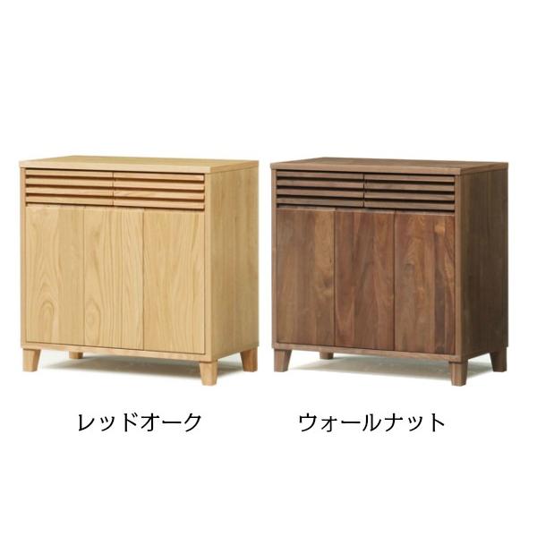 ◯九州民芸家具 つくしギャラリー すのこサイドボード 桜ムク材 松本民芸家具面取硝子入桜材サイドボード - アンティーク山本商店