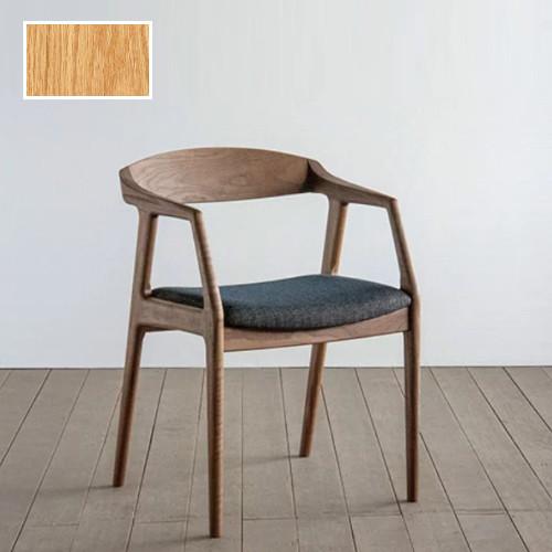 シキファニチア 椅子 ダイニングチェア ユナ 肘付き レッドオーク 送料