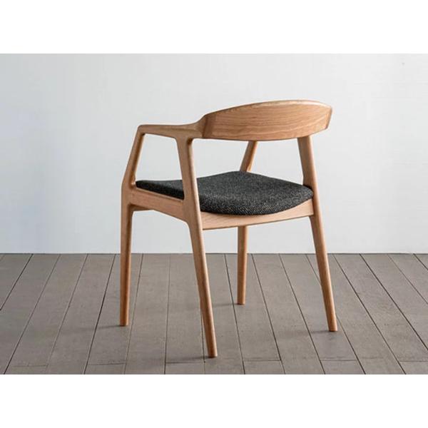 シキファニチア 椅子 ダイニングチェア ユナ 肘付き レッドオーク 送料