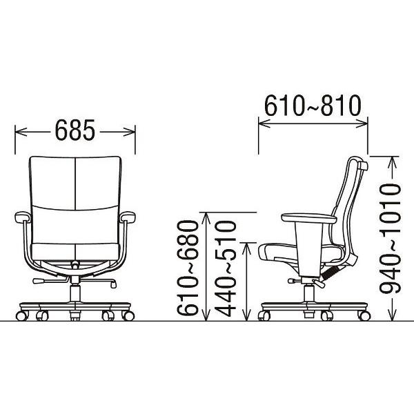 カリモク家具（KARIMOKU FURNITURE） カリモク デスクチェア XT5831ZK