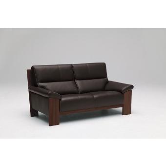 カリモク風　2人掛け　ソファ　革 カリモク家具（KARIMOKU FURNITURE） カリモク 本革2Pロングソファー