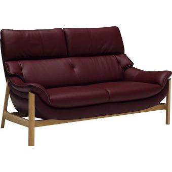 カリモク家具（KARIMOKU FURNITURE） カリモク 本革2Pロングソファー