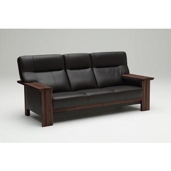 カリモク家具 カリモク 本革3Pソファー ZU79A3K353 平板タイプ