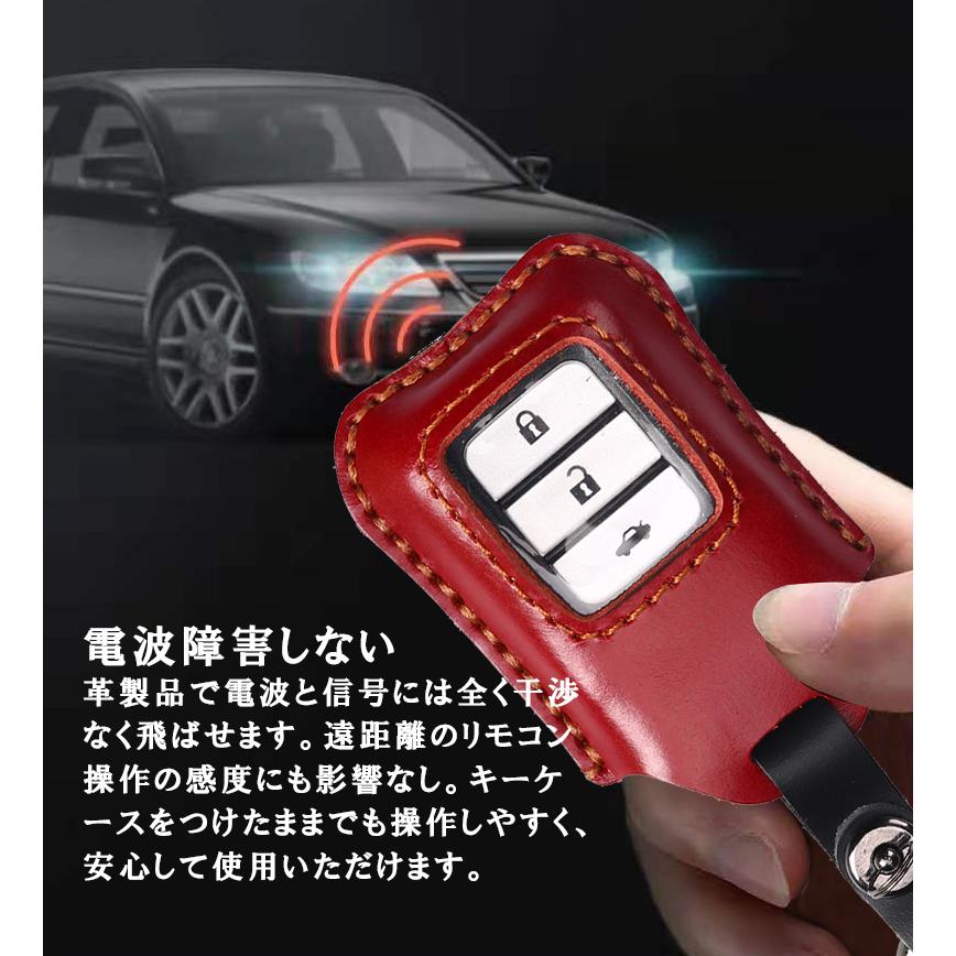 スマートキーカバー ホンダ 本田 Honda 本革 ケース キーケース レディース メンズ フリード オデッセイ フィット ヴェゼル CR-V｜yorokobiya｜17