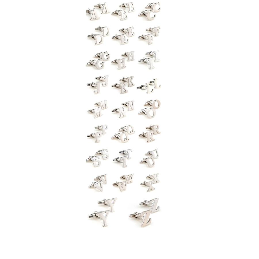 カフス 【2個セット販売】名前 カフスボタン セット シンプル 頭