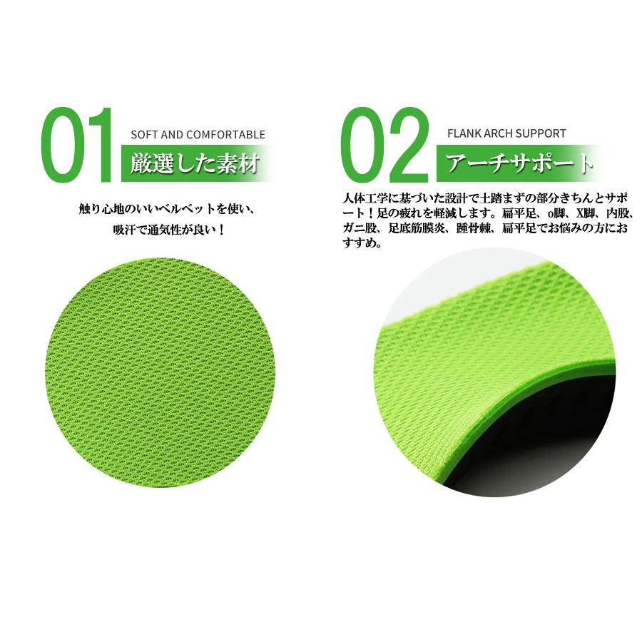 インソール アーチサポートインソール 中敷き 扁平足 土踏まず