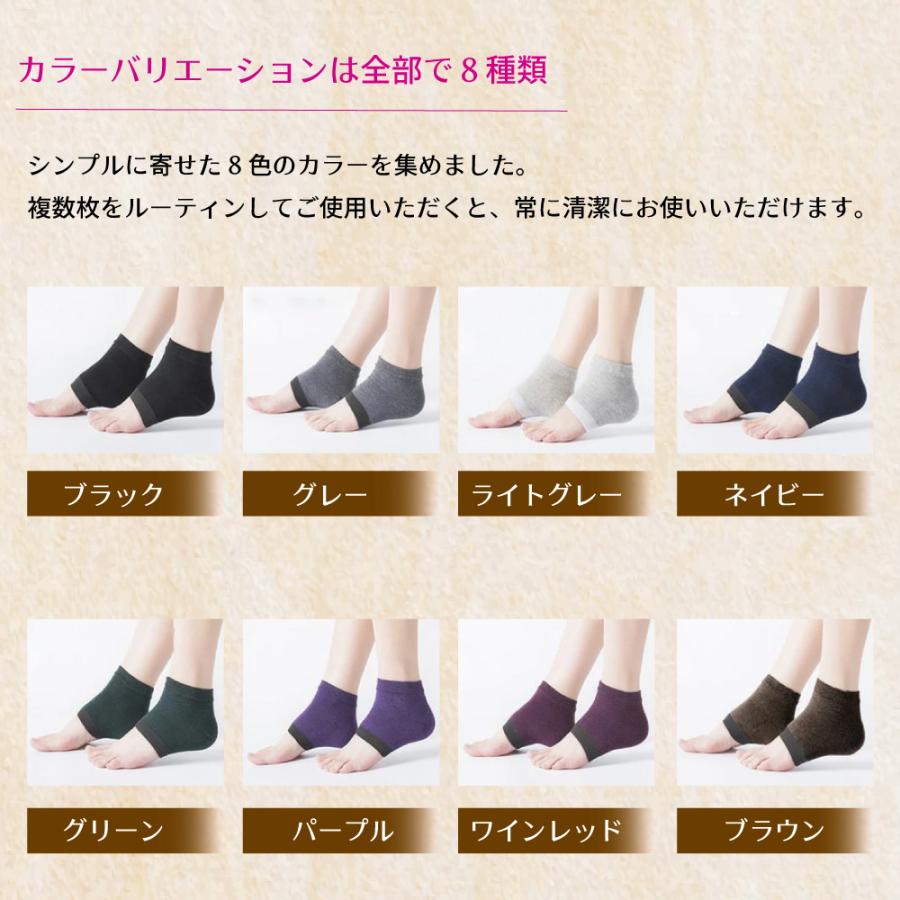 かかとケア 靴下 かかと ソックス つるつる 潤いかかと保護 かかと