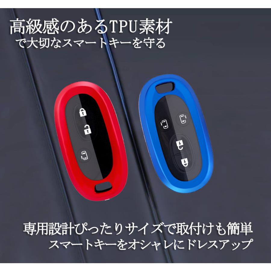 スマートキーカバー スズキ SUZUKI suzuki 鈴木 キーカバー キーケース アルト エブリイワゴン ラパン ワゴンR ハスラー  TPU【TK】｜yorokobiya｜06