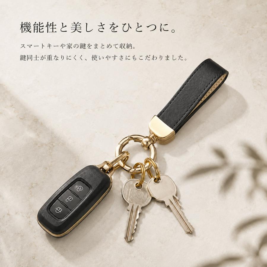 名入れ無料 【受注生産品（12営業日以内発送予定）】本革キーホルダー