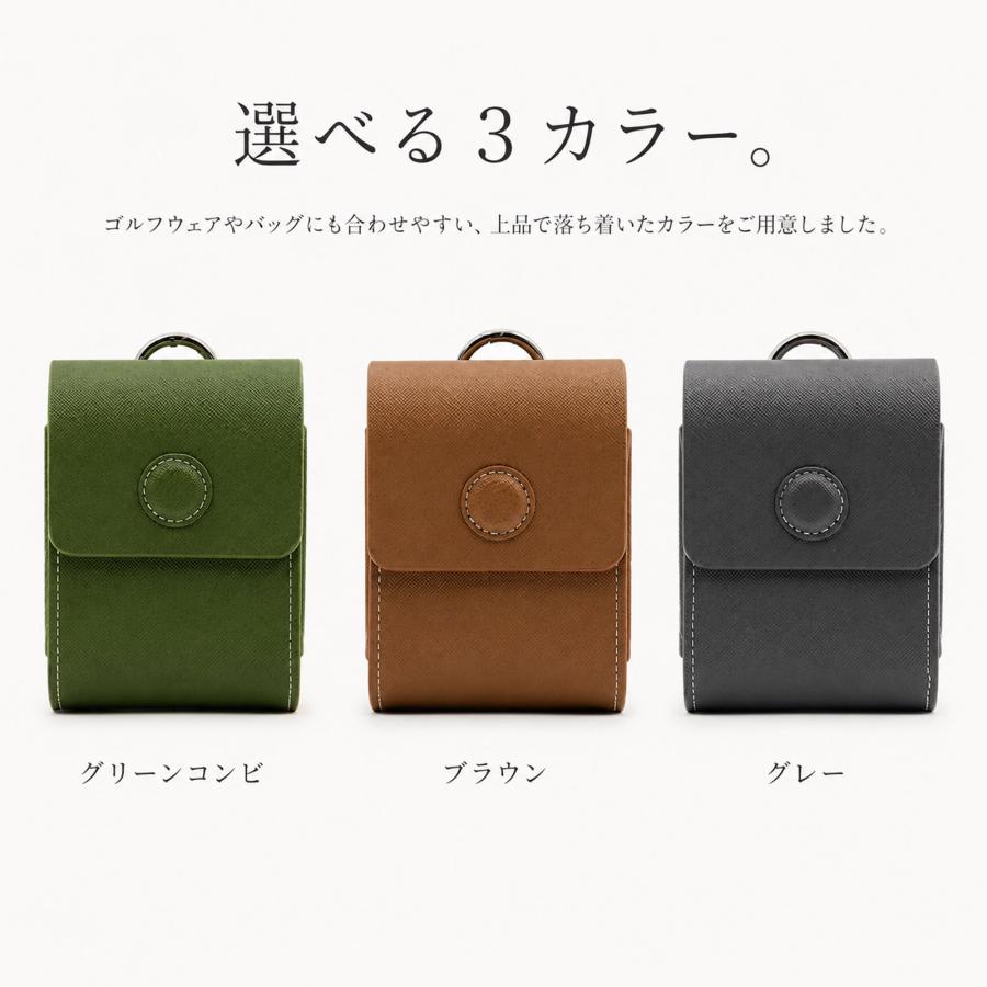 ゴルフボールケース ゴルフポーチ ゴルフボール入れ ボールポーチ PU