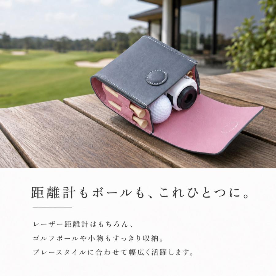 ゴルフボールケース ゴルフポーチ ゴルフボール入れ ボールポーチ PU
