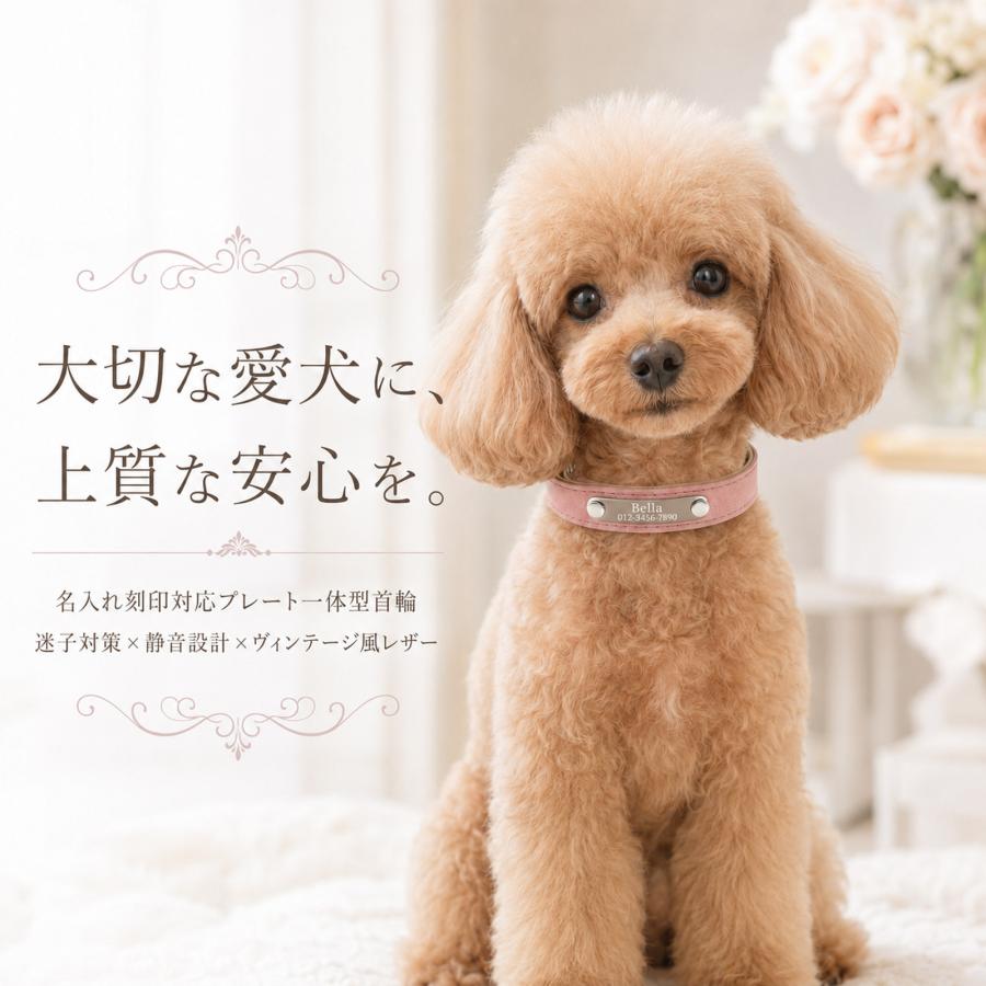 犬 首輪 名入れ無料 迷子札 名前入り 電話番号入り ネームプレート