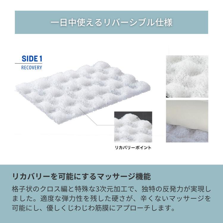 ピント リカバリーマット 送料無料 室内 アウトドア 車内 花見 クッション シート 体圧分散 姿勢矯正 リバーシブル 丸洗いOKの画像